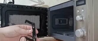 заедание дверцы в микроволновой печи